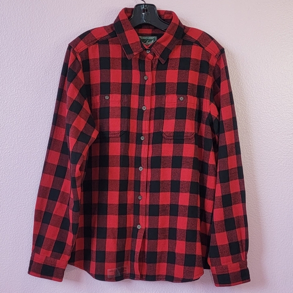 Woolrich Women Buffalo Plaid Flannel/ L. - Picture 1 of 11
